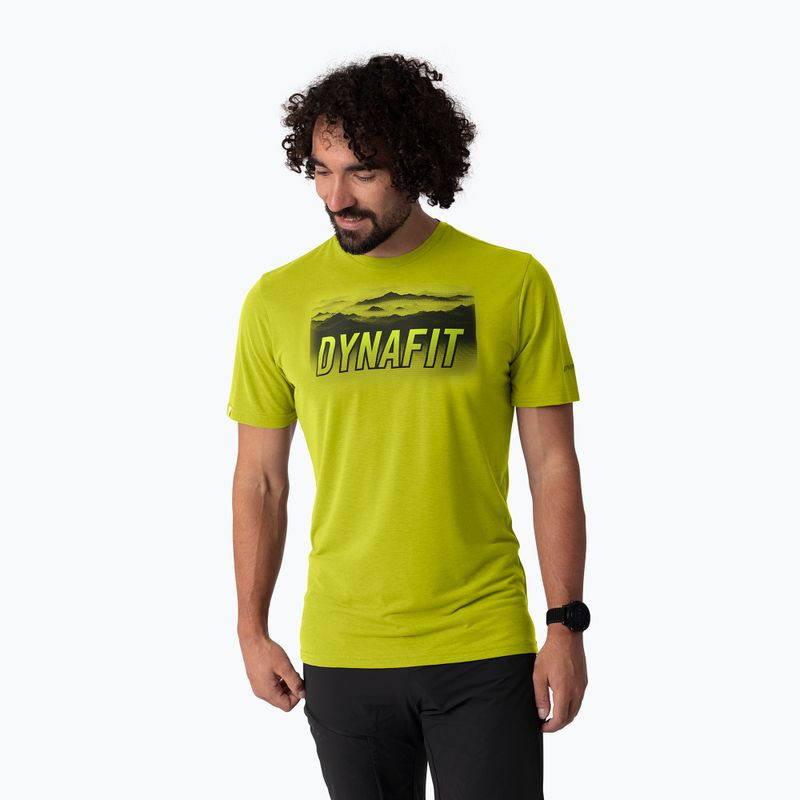 Koszulka trekkingowa męska DYNAFIT Transalper Graphic golden lime/5a30