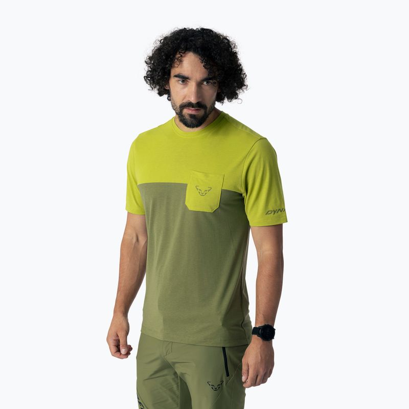 Koszulka trekkingowa męska DYNAFIT Transalper Pocket golden lime/5a40