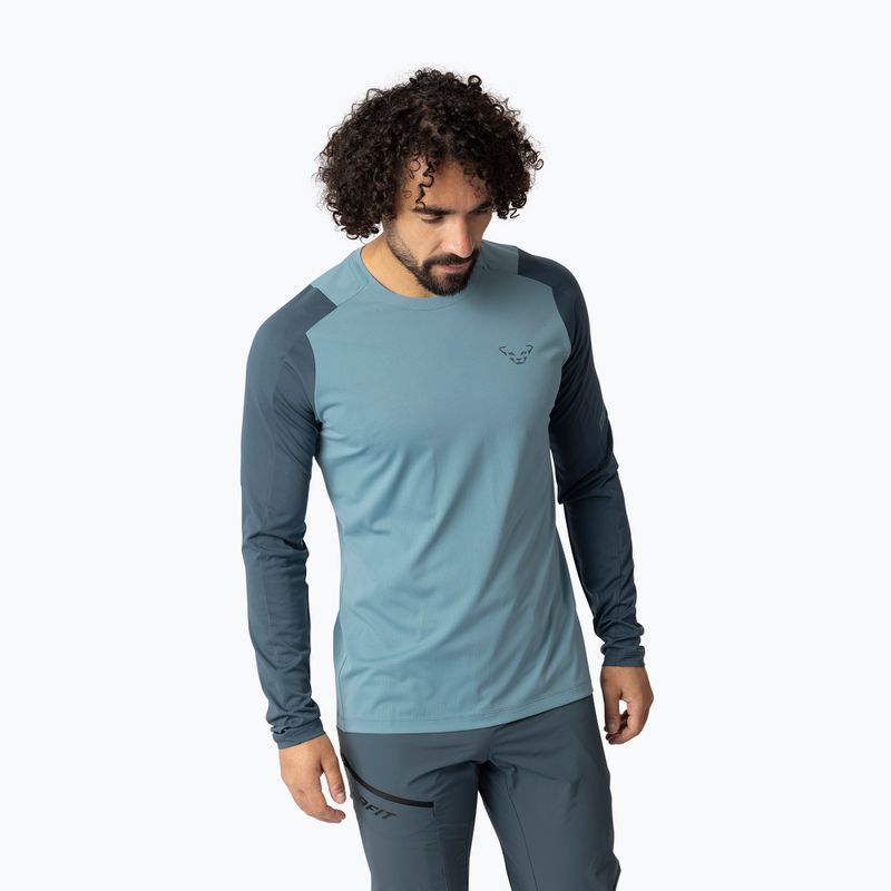 Longsleeve trkkingowy męski DYNAFIT Transalper smoke blue/0720 3
