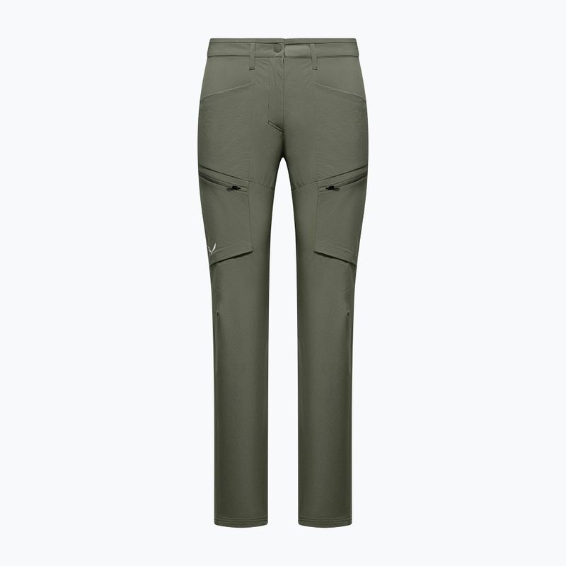 Spodnie softshell damskie Salewa Puez DST Cargo faded green