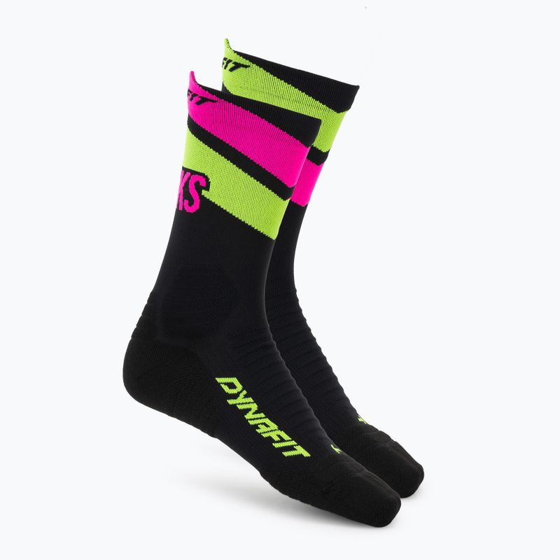 Skarpety DYNAFIT Ultra Crew black out ultra yellow/5A30