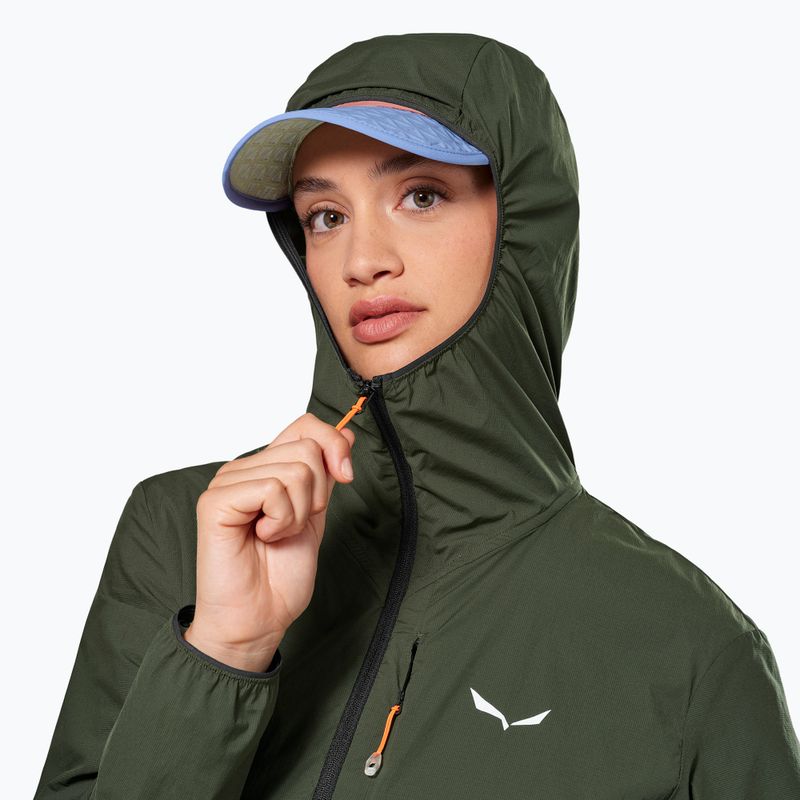 Kurtka przeciwwiatrowa damska Salewa Pedroc Wind HD Light dark olive 4