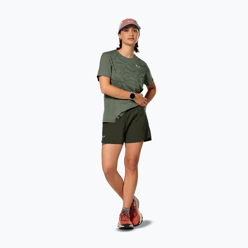 Spodenki trekkingowe damskie Salewa Pedroc DST 2IN1 dark olive int/0870 2