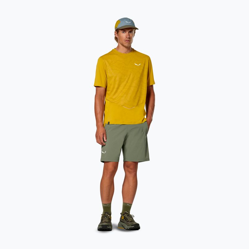 Spodenki trekkingowe męskie Salewa Pedroc DST Light faded green 2