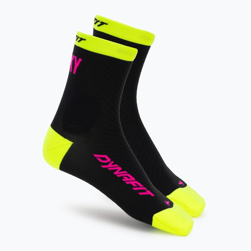 Skarpety DYNAFIT Trail Mid black out ultra yellow/5A30