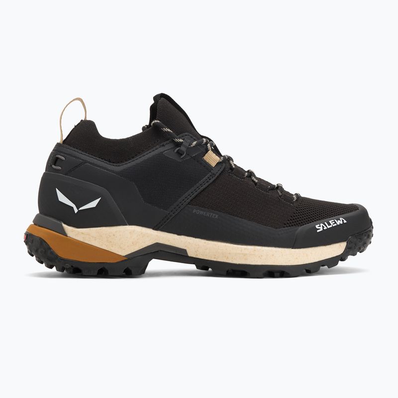 Buty trekkingowe męskie Salewa Puez 2 Knit Powertex black/black 2