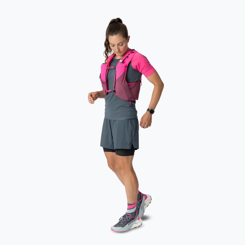 Kamizelka do biegania DYNAFIT Alpine 8 Vest pink glo/amaranth 2