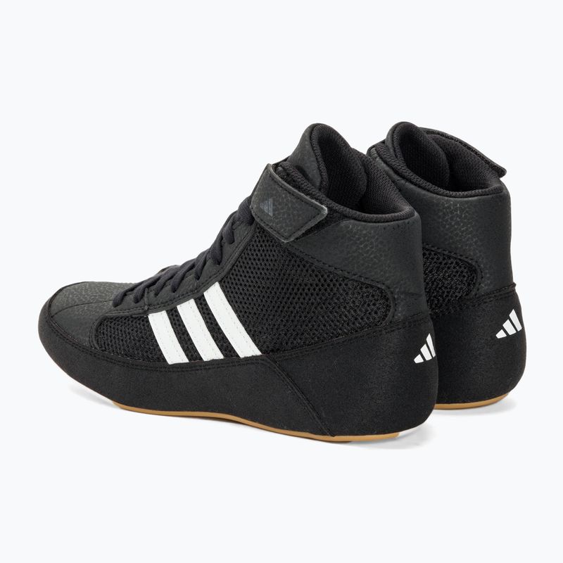 Buty zapaśnicze dziecięce adidas Havoc black/white 3