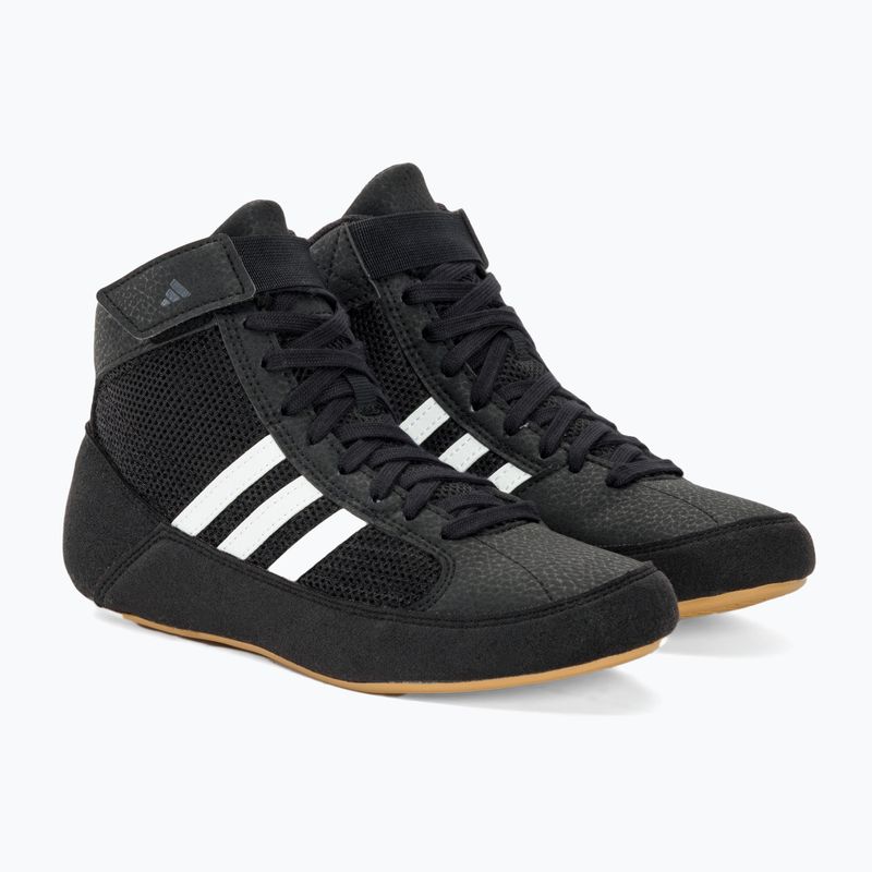 Buty zapaśnicze dziecięce adidas Havoc black/white 4