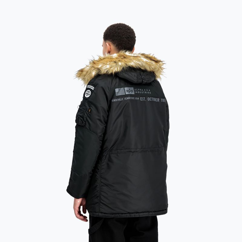 Kurtka męska Alpha Industries N3B Airborne Hooded black 3