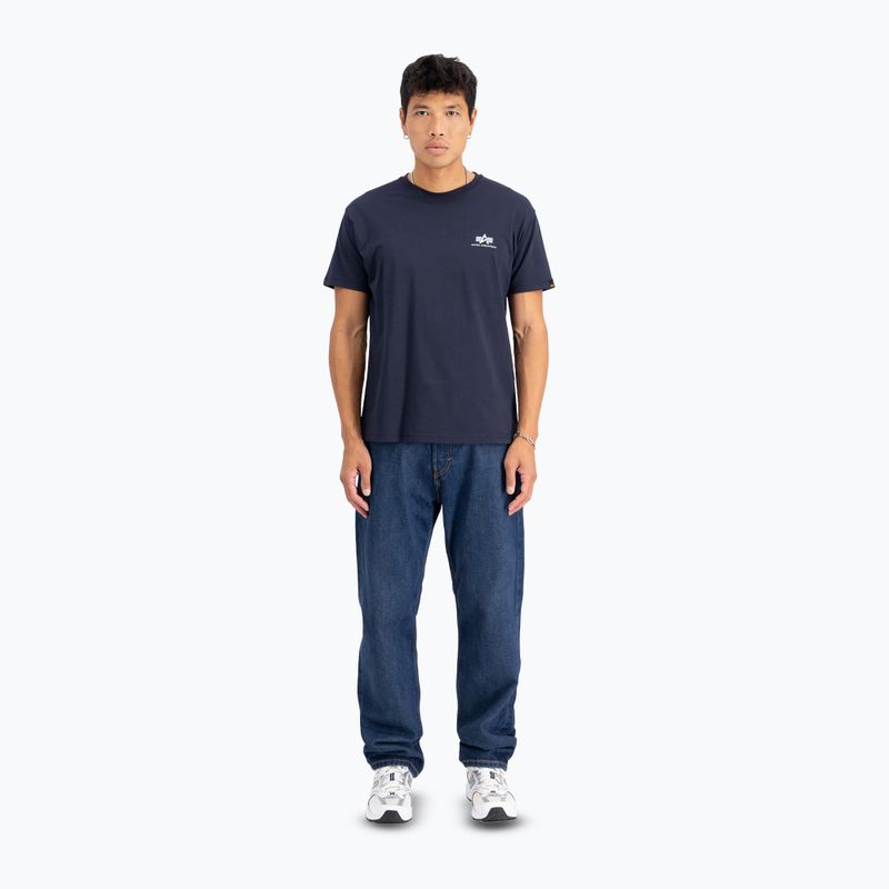 Koszulka męska Alpha Industries Basic Small Logo rep.blue 2