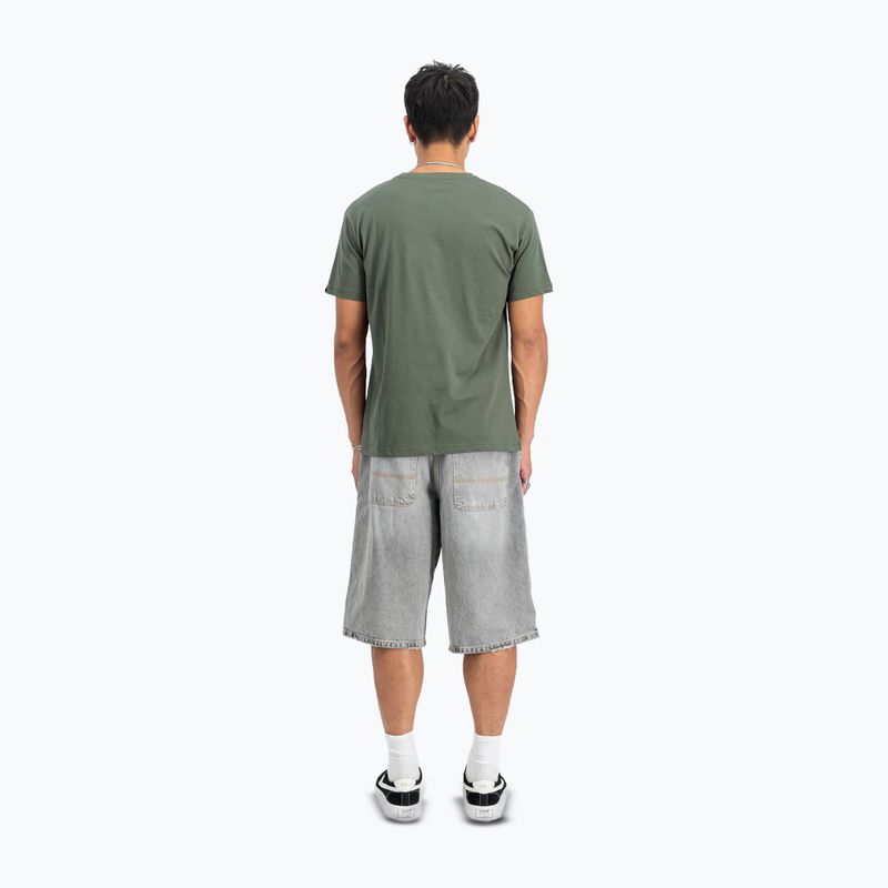Koszulka męska Alpha Industries Basic Small Logo dark olive 3