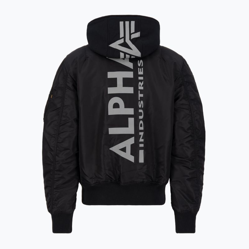 Kurtka męska Alpha Industries MA-1 ZH Back Print black/reflective 2