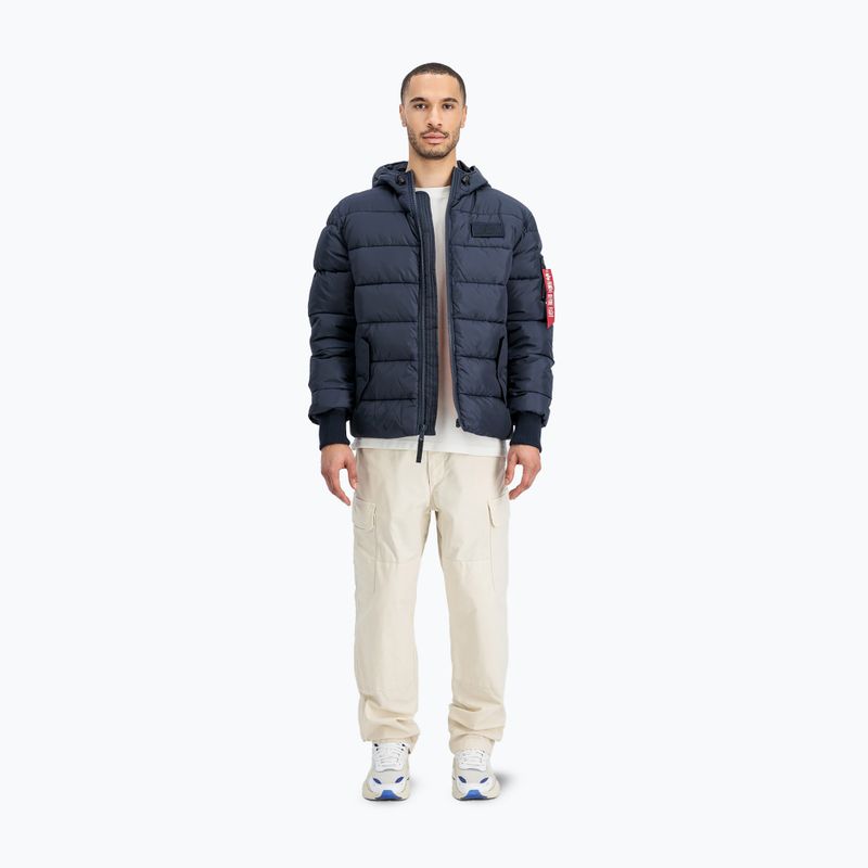 Kurtka męska Alpha Industries Hooded Puffer Faux Down rep.blue 2