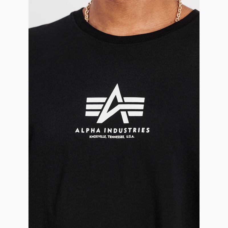 Koszulka męska Alpha Industries Basic Mid Logo black 6