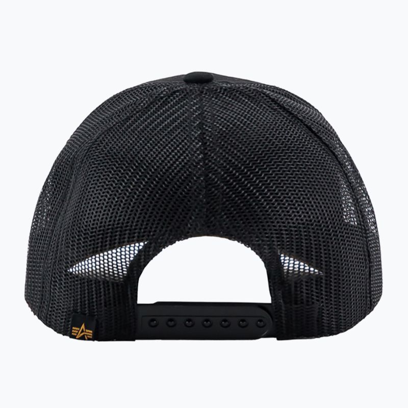 Czapka z daszkiem męska Alpha Industries Label Trucker black 6