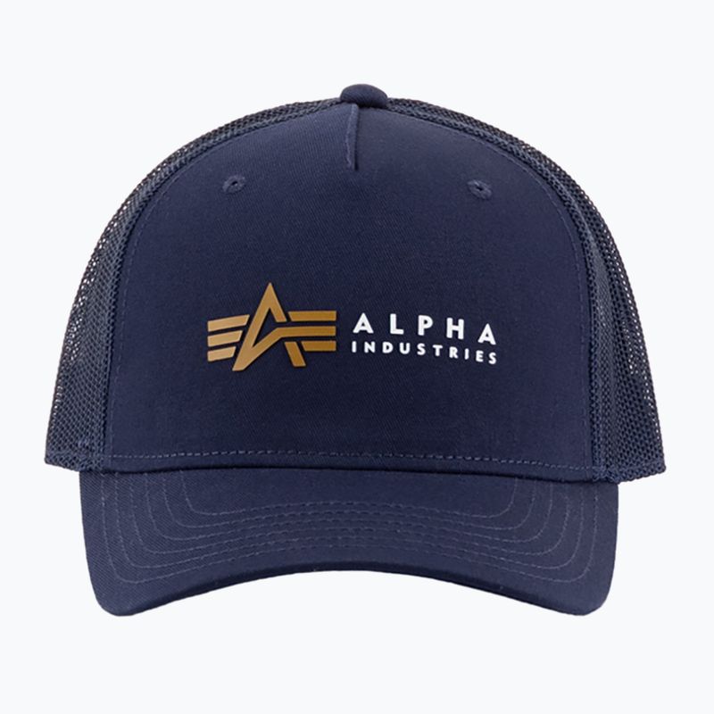 Czapka z daszkiem męska Alpha Industries Label Trucker rep.blue 5