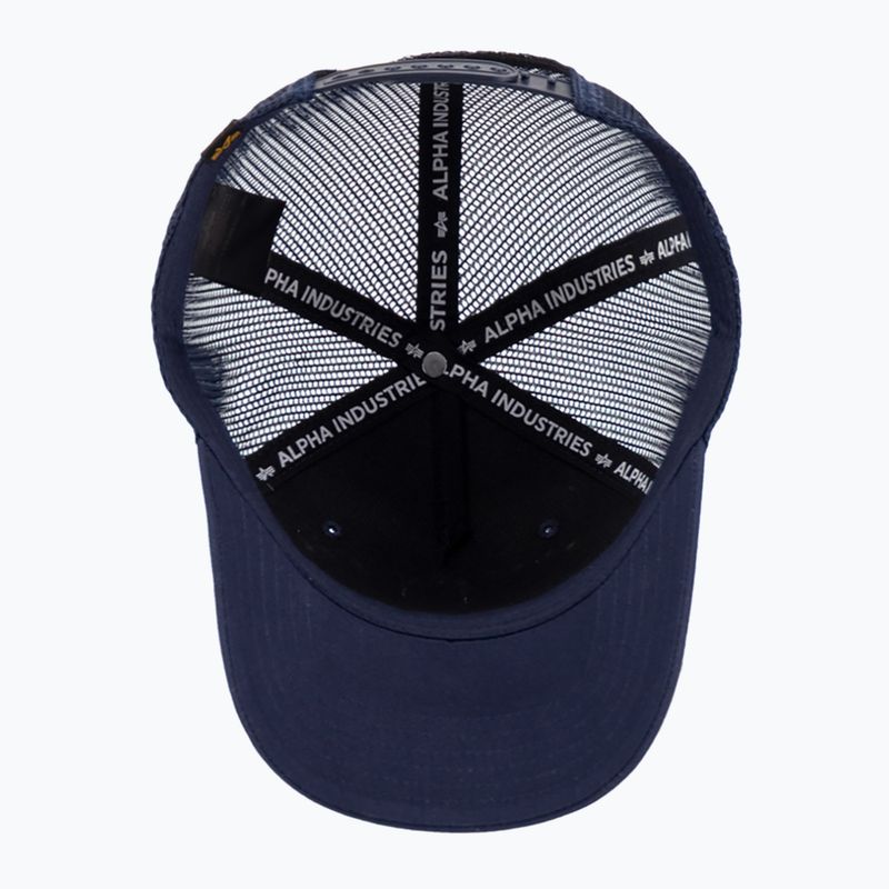 Czapka z daszkiem męska Alpha Industries Label Trucker rep.blue 7