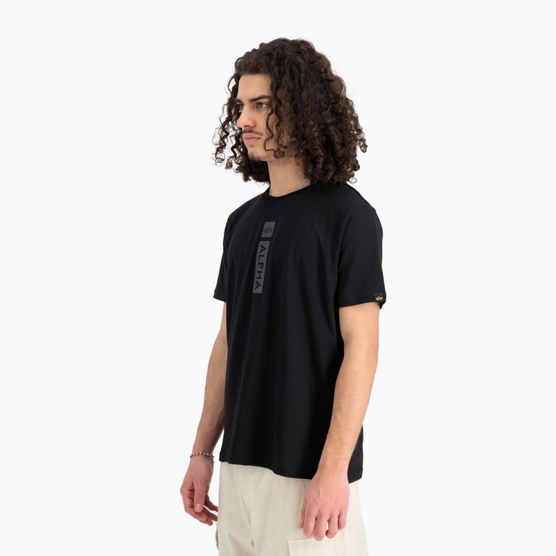 Koszulka męska Alpha Industries Puff Print black 4