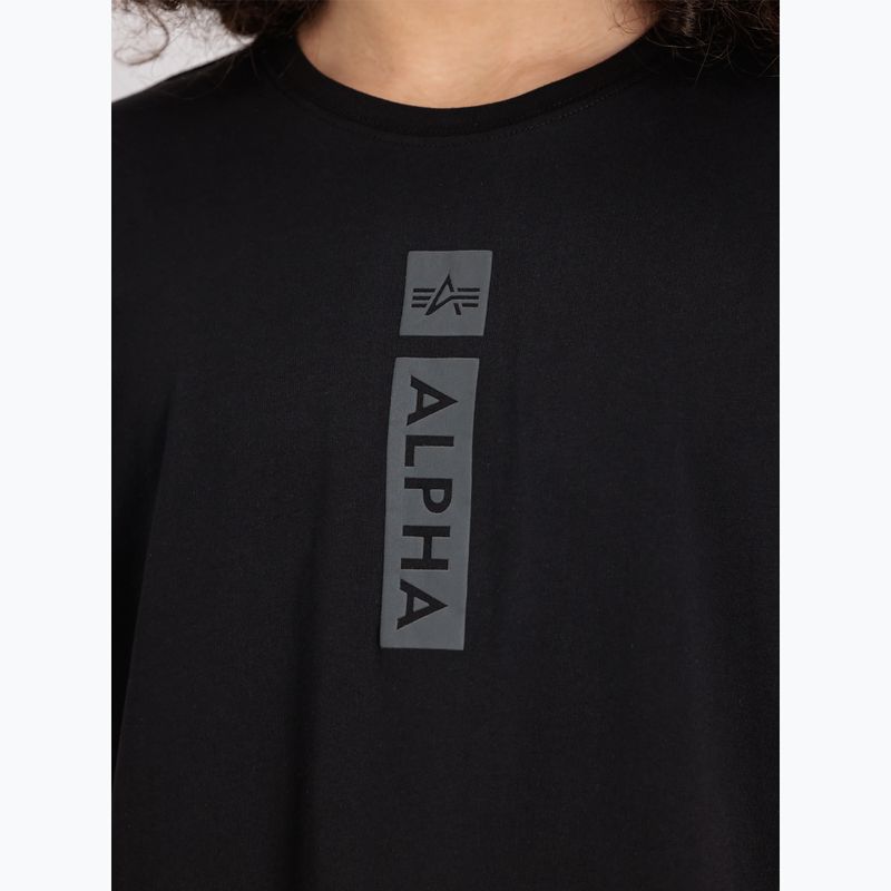 Koszulka męska Alpha Industries Puff Print black 6