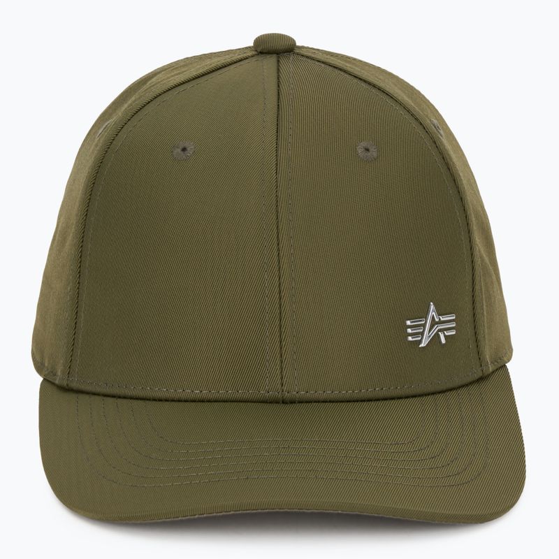 Czapka z daszkiem męska Alpha Industries Metal Label dark olive 2