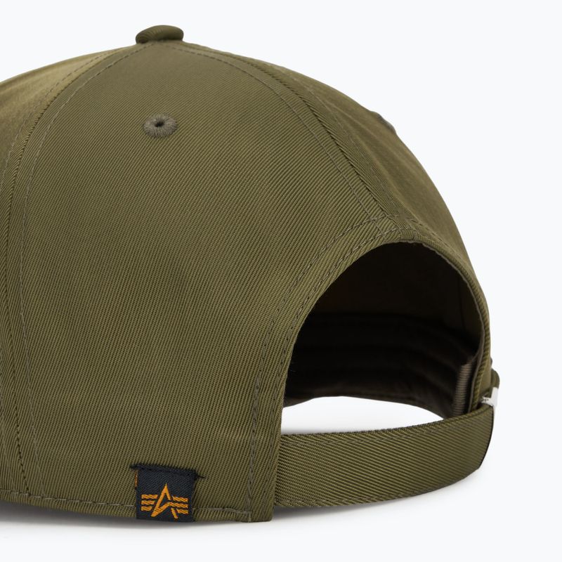 Czapka z daszkiem męska Alpha Industries Metal Label dark olive 4