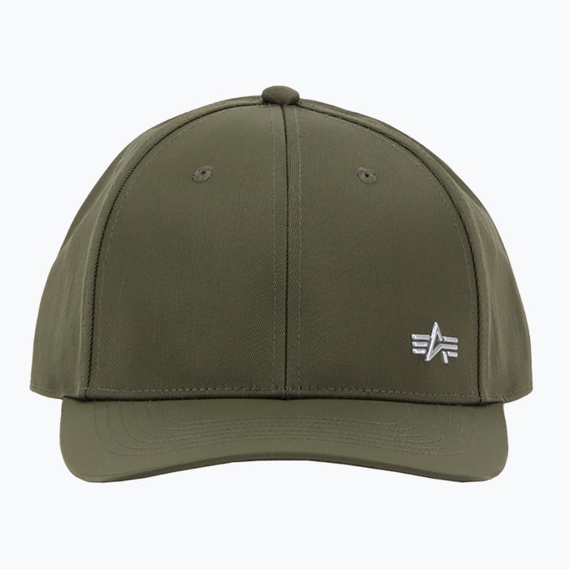 Czapka z daszkiem męska Alpha Industries Metal Label dark olive 5