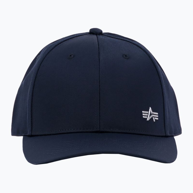 Czapka z daszkiem męska Alpha Industries Metal Label rep blue/chrome 6
