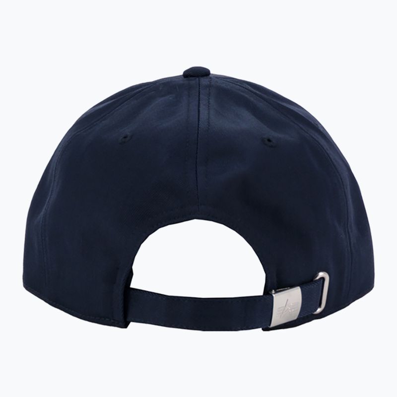 Czapka z daszkiem męska Alpha Industries Metal Label rep blue/chrome 7