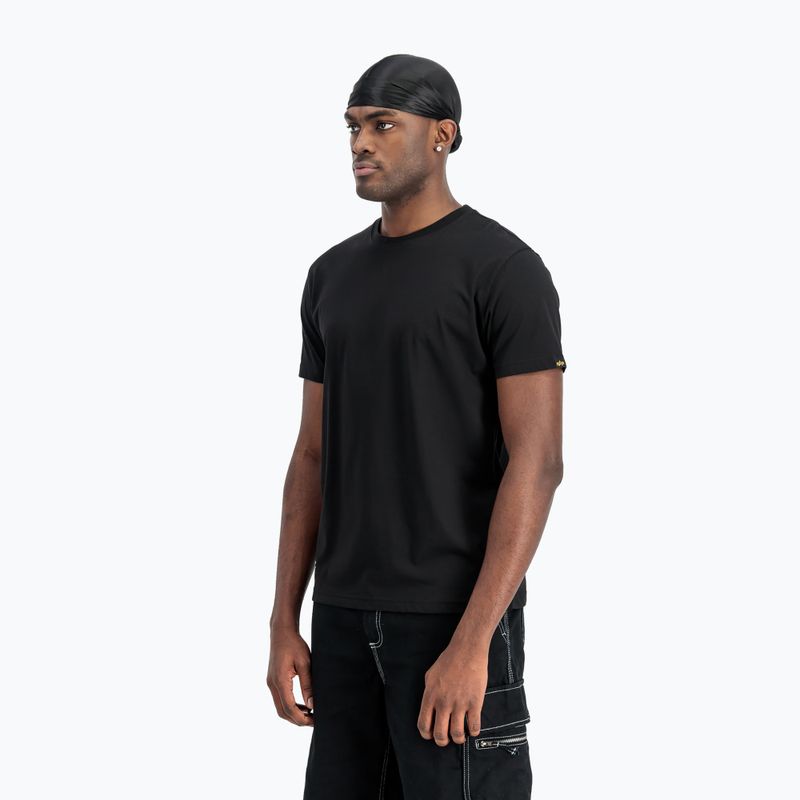 Koszulka męska Alpha Industries Label T Back Print black