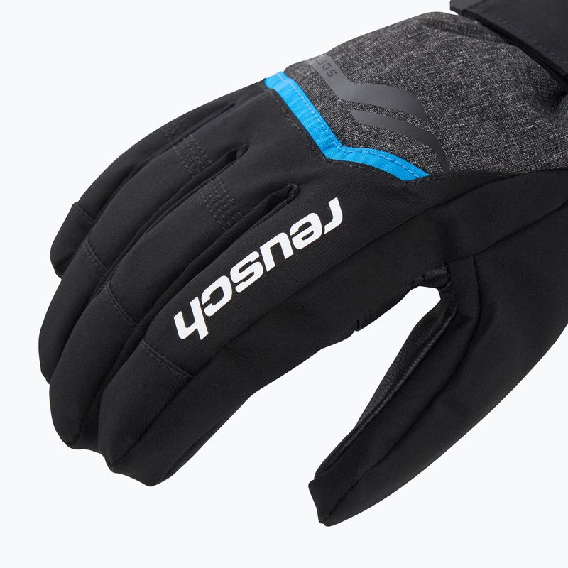 Rękawice narciarskie Reusch Primus R-Tex XT black melange/safety yellow/brilliant blue 4