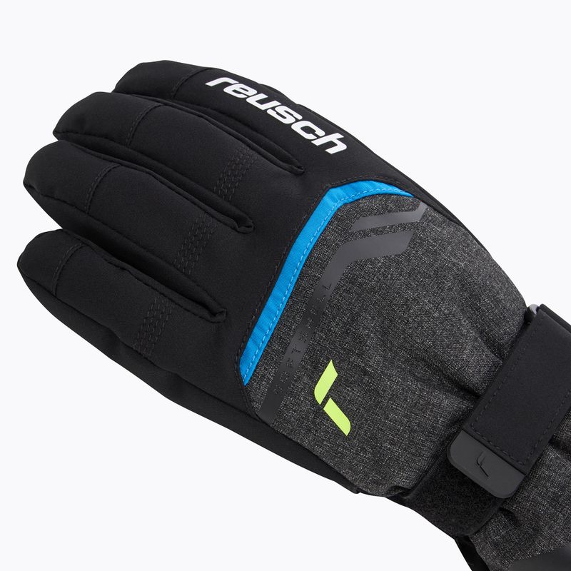Rękawice narciarskie Reusch Primus R-Tex XT black melange/safety yellow/brilliant blue 5