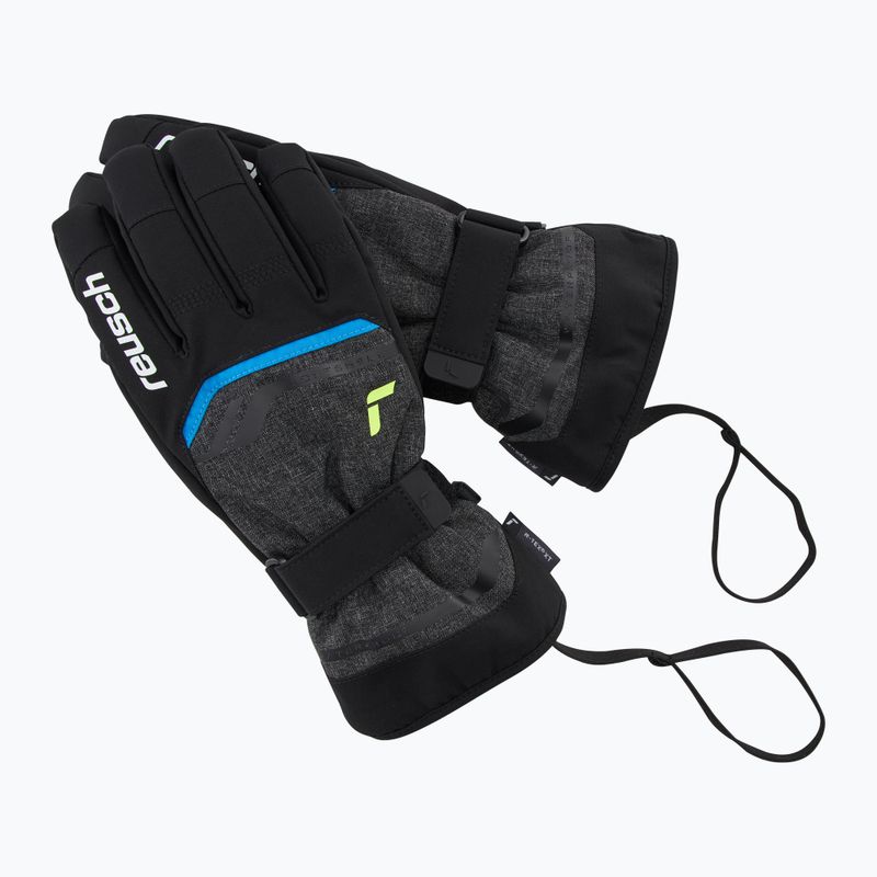 Rękawice narciarskie Reusch Primus R-Tex XT black melange/safety yellow/brilliant blue 6