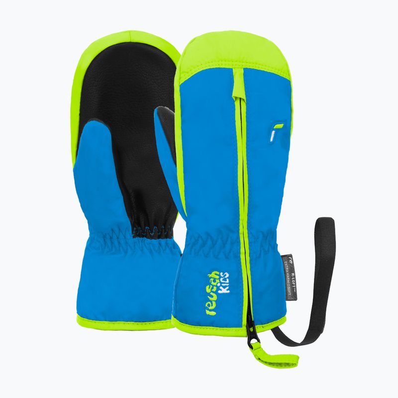 Rękawice narciarskie dziecięce Reusch Ben Mitten brilliant blue/safety yel