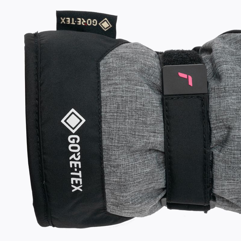 Rękawice narciarskie dziecięce Reusch Flash Gore-Tex black/black melange/pink glo 6