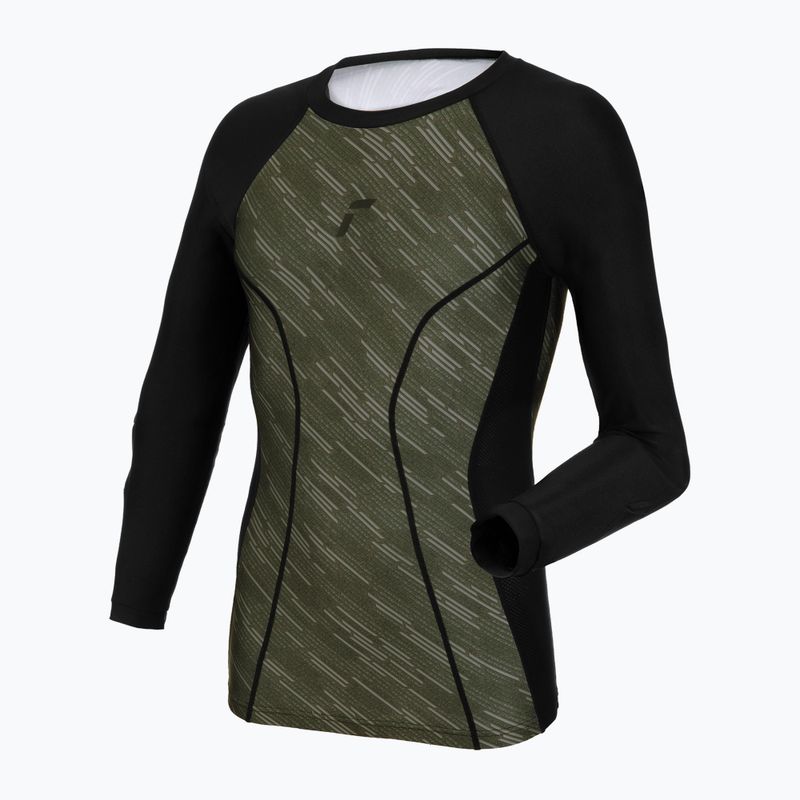 Longsleeve bramkarski Reusch Padded Eco Undershirt black/desert green