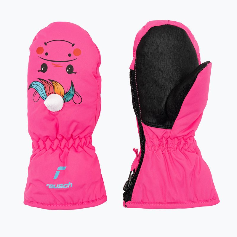 Rękawice zimowe dziecięce Reusch Sweety Mitten pink unicorn