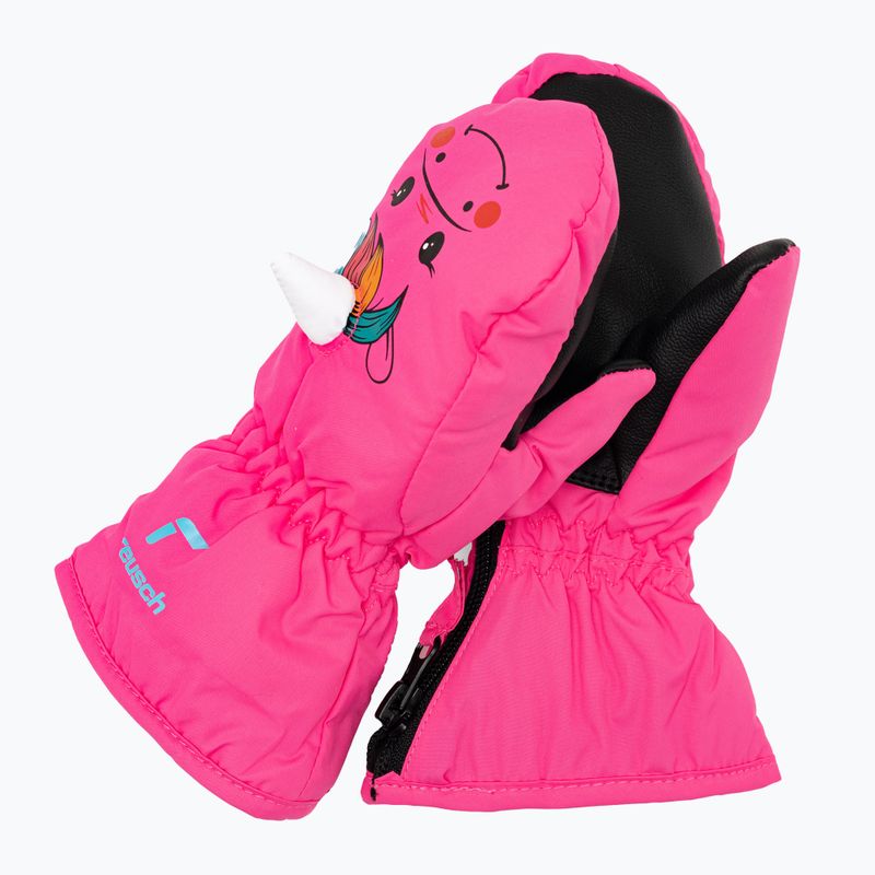 Rękawice zimowe dziecięce Reusch Sweety Mitten pink unicorn 2