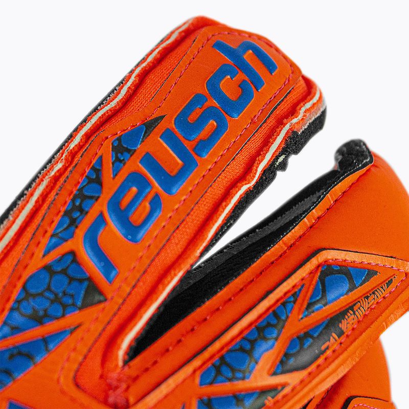 Rękawice bramkarskie Reusch Attrakt Gold X Evolution GluePrint hyper orng/elec blue/blck 8