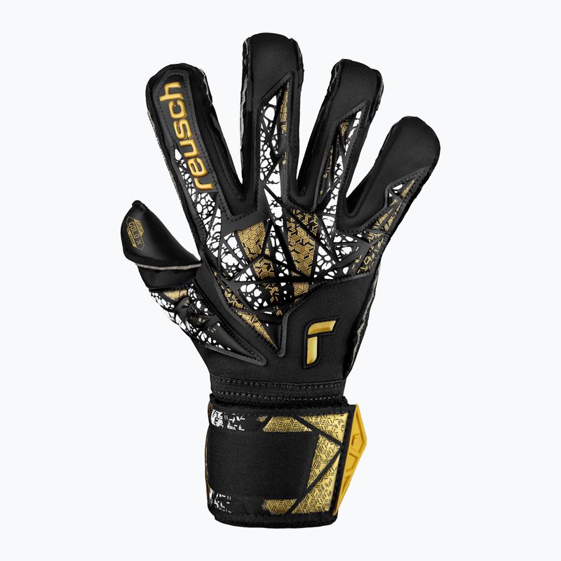 Rękawice bramkarskie Reusch Attrakt Gold X Evolution Cut Finger Support black/gold/white/black 2