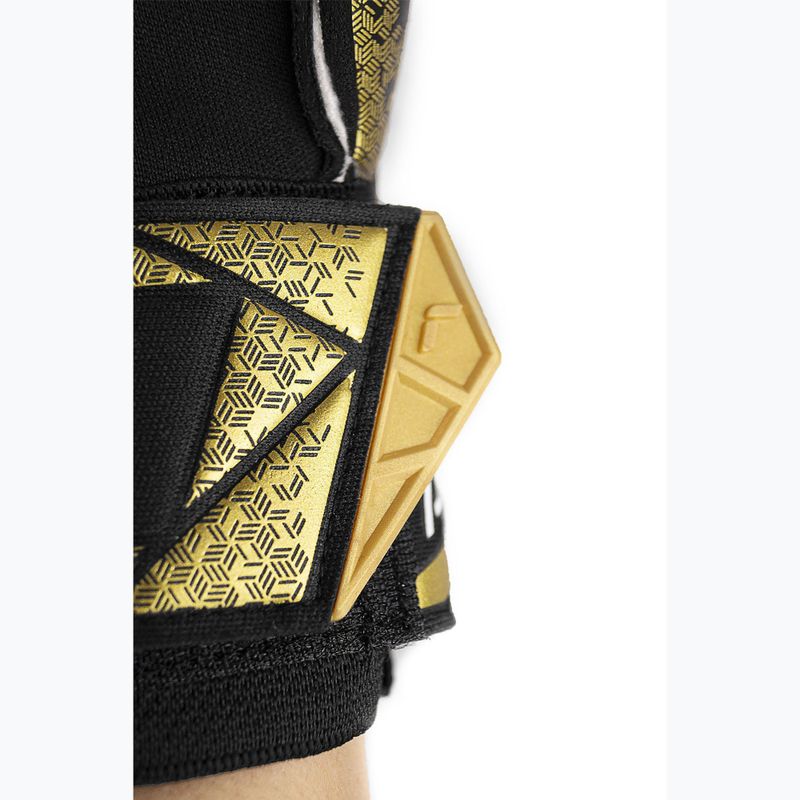Rękawice bramkarskie Reusch Attrakt Gold X Evolution Cut Finger Support black/gold/white/black 8