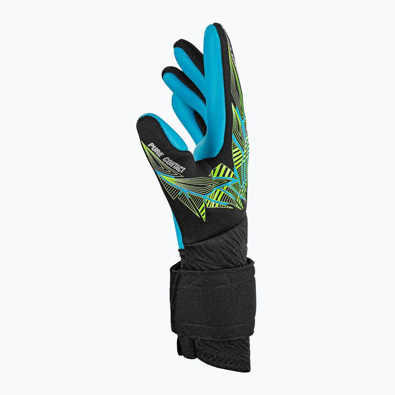 Rękawice bramkarskie Reusch Pure Contact Aqua black/fluo lime/aqua 5