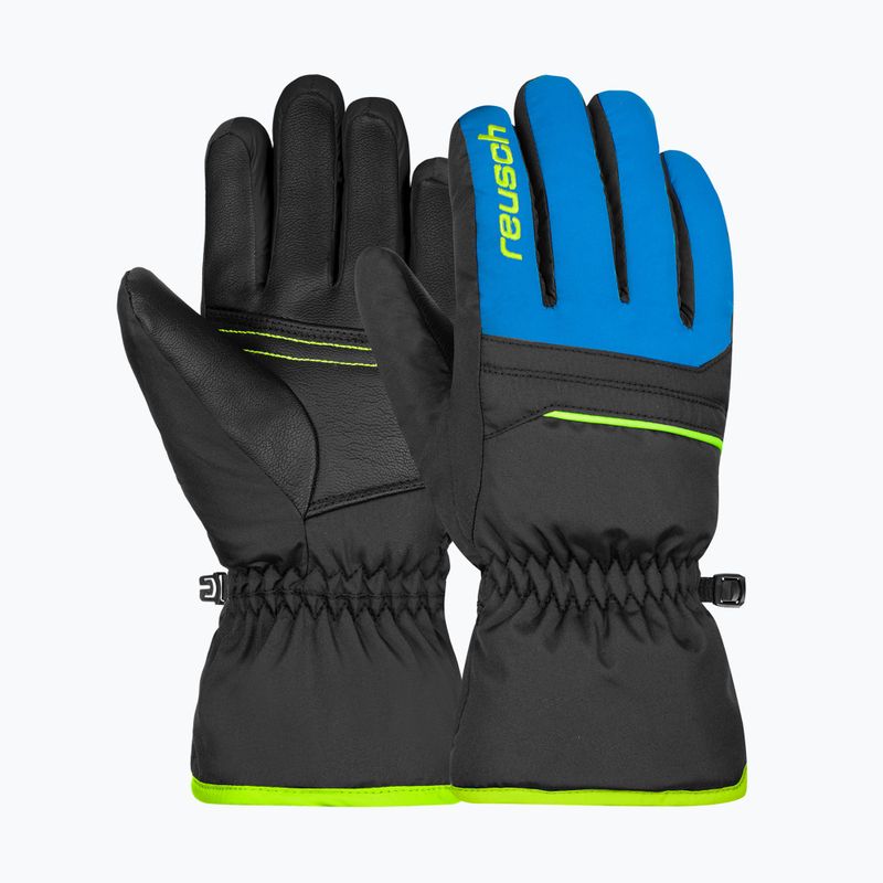 Rękawice narciarskie dziecięce Reusch Alan Junior black/brilliant blue/safety yellow 2