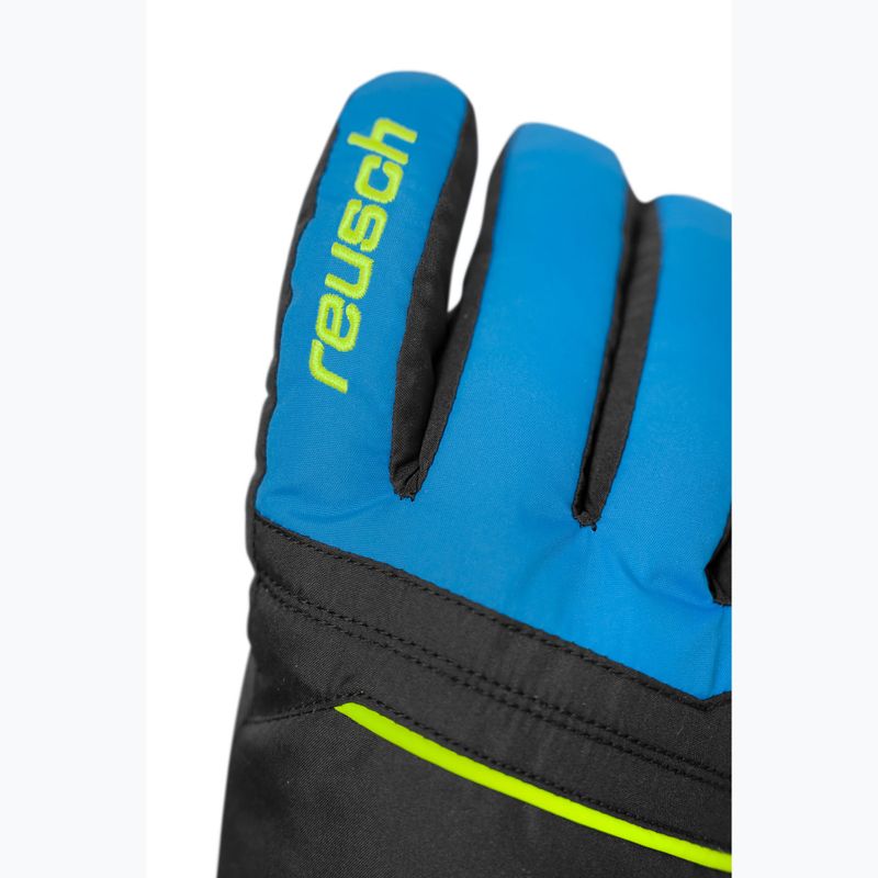 Rękawice narciarskie dziecięce Reusch Alan Junior black/brilliant blue/safety yellow 5