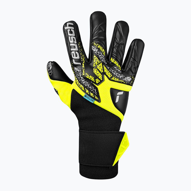 Rękawice bramkarskie Reusch Attrakt Gold X NC Gravity safety yellow/silver/black 2