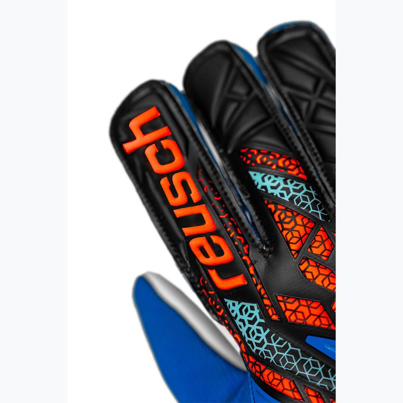 Rękawice bramkarskie dziecięce Reusch Attrakt Starter Solid Junior electric blue/shocking orange 5