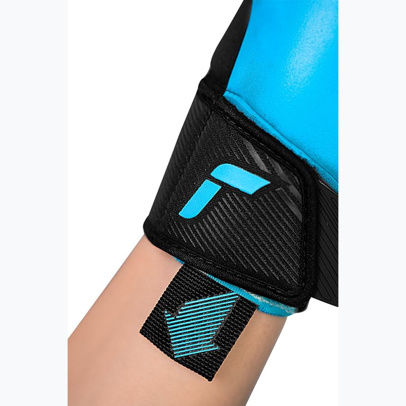 Rękawice bramkarskie Reusch Fastgrip Aqua black/aqua blue 7