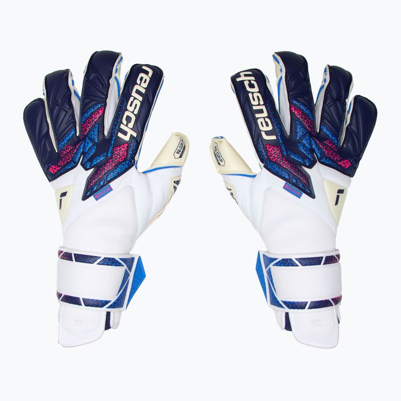 Rękawice bramkarskie Reusch Attrakt RE:GRIP Evolution blue/pink/white 2
