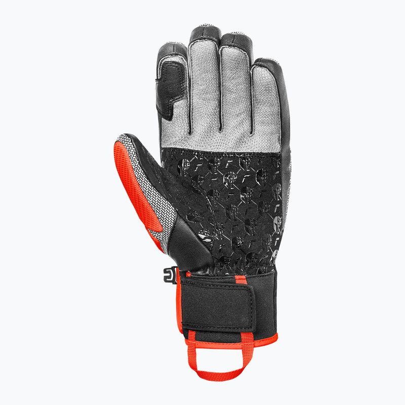 Rękawice narciarskie męskie Reusch Worldcup Warrior SC black/silver/fluo red 4