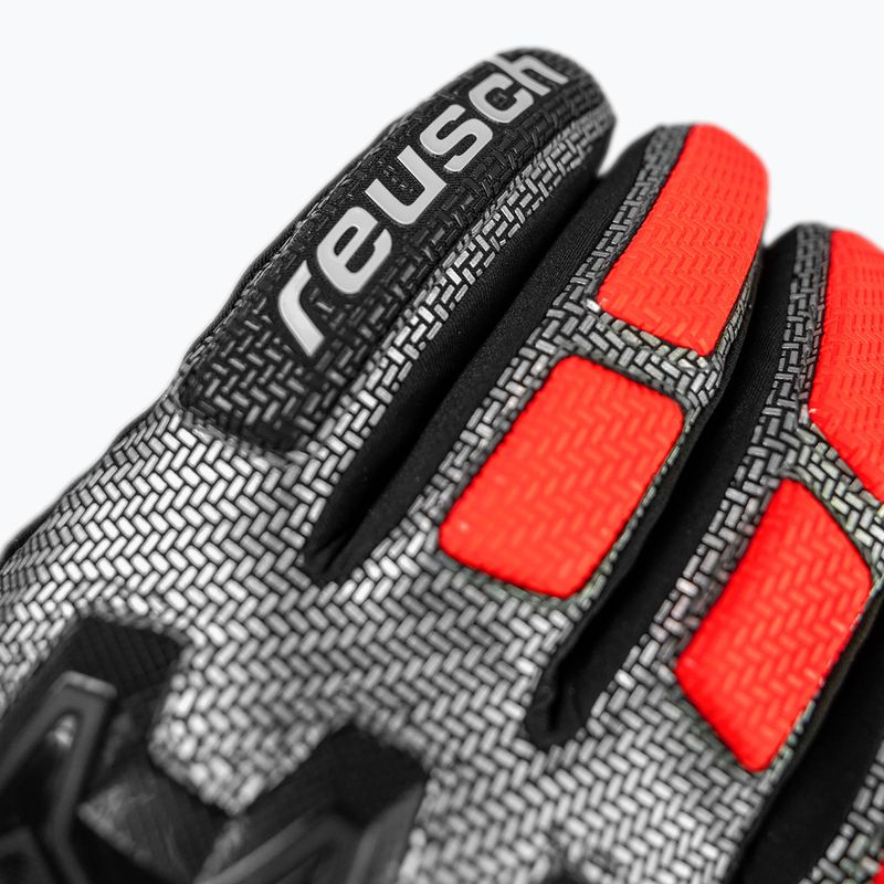 Rękawice narciarskie męskie Reusch Worldcup Warrior R-Tex XT black/silver/fluo red 5